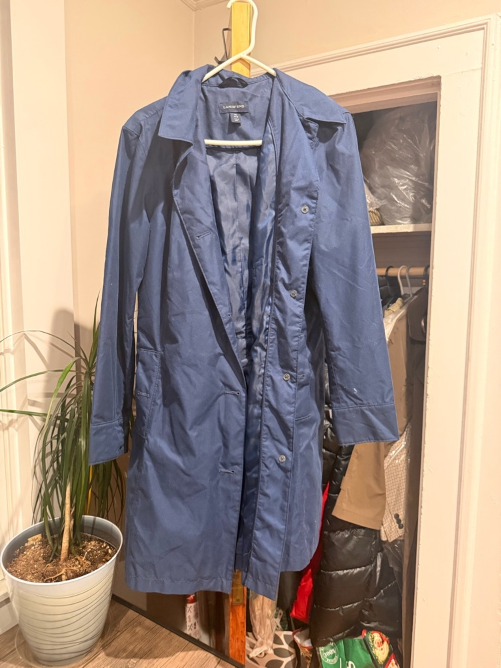 Lands' End Navy Utility Jacket
